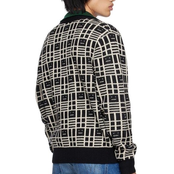 Acne Studios Jacquard Cardigan - Black - Size XS - Picture 2 of 3